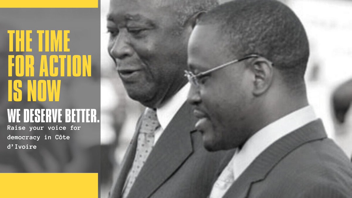 ⏰The clock is ticking for democracy in Côte d’Ivoire 🇨🇮. Without Gbagbo on the electoral list and Soro's return from exile, 2025 risks repeating the electoral farce of 2020. #TimeForAction #DemocracyNow #CIV225