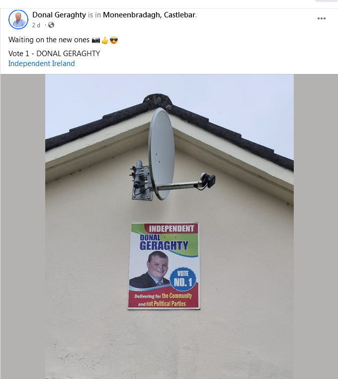 LetsmakeAndyGr1's tweet photo. Taking recycling to the next level these posters are from the 2014 Localย Elections. Ireland's New Far Right? #Elections2024 #ControlledOppositio #StateActor #Freemasons #Grifter #TheTraitors #farright #ballinasaysno https://t.co/S4oZW1AIHC