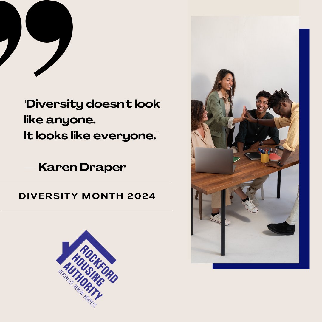 Let's come together to celebrate Diversity Month by acknowledging the beauty found in our distinct backgrounds, viewpoints, and identities. #RHA  #MovingForwardTogether