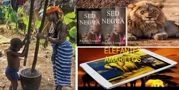 AFRICA Y ELEFANTES - SED NEGRA Una conmovedora historia sobre los más pobres entre los pobres de África. @AndresFornells amazon.es/dp/B07GV4WCGG/ - ELEFANTES AMARILLOS Una Colección de relatos y poemas llenos de magia y sensibilidad. amzn.to/2KrlIf6 @zaidacastillo51