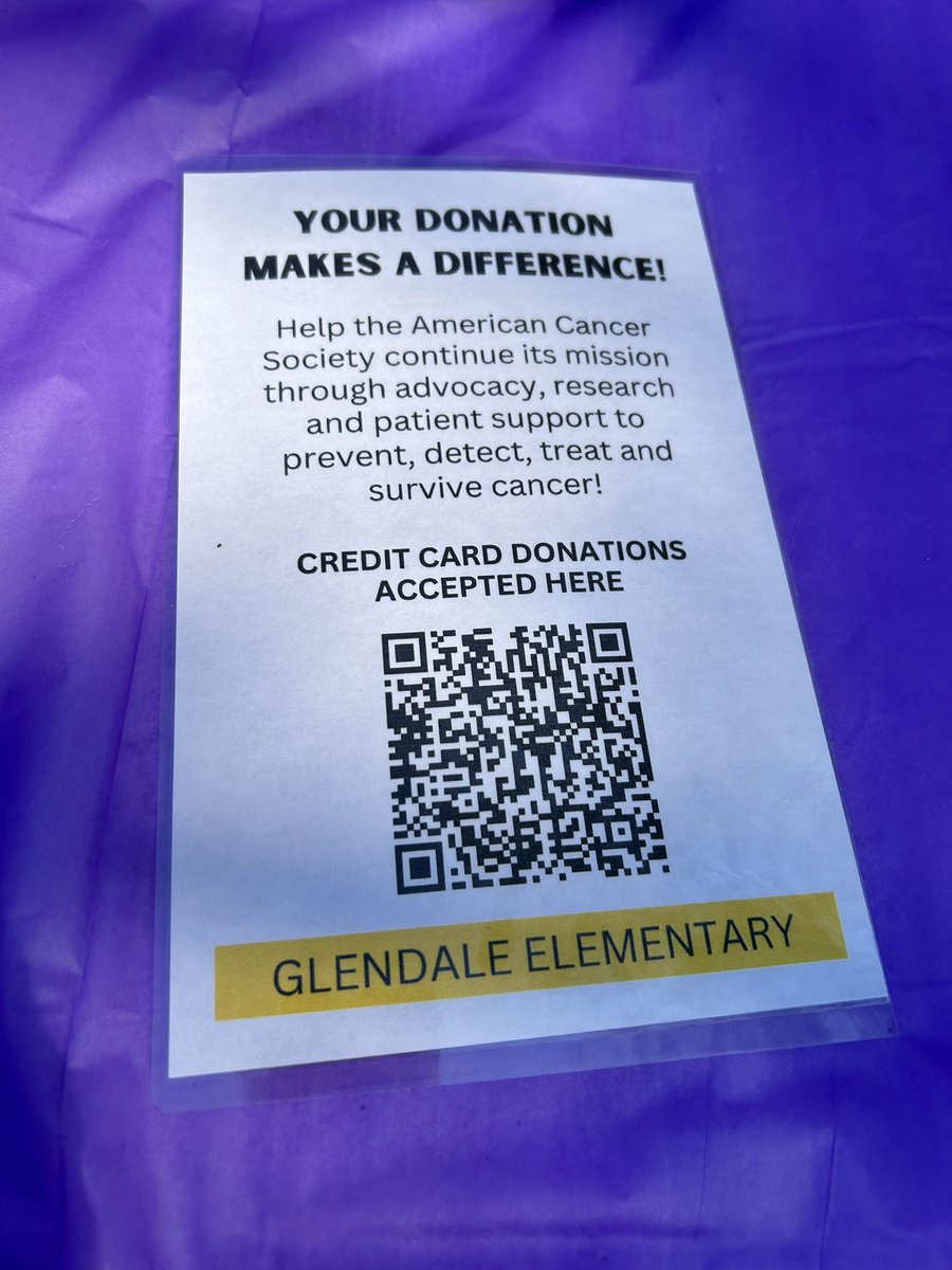 Come out to Riverside Park for Relay For Life of Indian River presented by Piper Aircraft! Stop by and see our Glendale booth! We’ve got purple ribbon bracelets and purple bead necklaces available for $1 donation! #RelayForLife2024