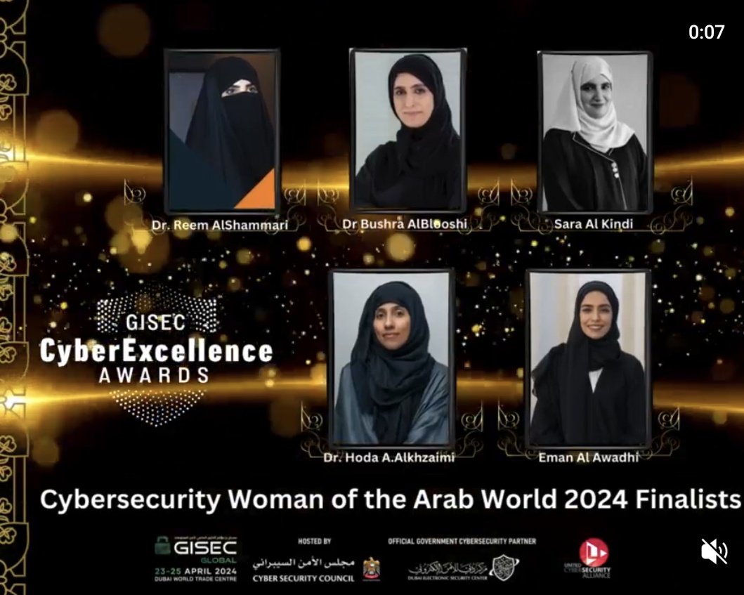 Q8Thunders's tweet photo. "#Finalists @ #CyberSecurity Woman of the #ArabWorld 2024 @GISECGlobal #Awards " ๐๐๐๐๐"
I'm truly honored and Proud to be alongside my dear remarkable #WiCSME Sisters and Brilliant Women Leaders in reaching the #Finalists of the "#CyberSecurity Woman of the #ArabWorld 2024". ๐๐๐๐๐
Many Congratulations to all Our dear Brilliant Finalists and to All of us in Women in Cyber Security Middle East (#WiCSME).
And many thanks to dear @KarmenINTL and to the esteemed #Judging Panel for such acknowledgement and many thanks to our #GlobalSisterhood and to Everyone for all their kind and heartfelt greetings. ๐น๐๐ป
As a #CoFounder and #Chairperson of Women in #Cyber Security Middle East (@WiCSME,) Seeing this #Finalists Announcement Poster (where #ALL the Finalists are #Women in #CyberSecurity #MiddleEast) had instantly filled My #Heart with Undescribable #Pride and #Joy as I have seen #WiCSME Everywhere in this Announcement & I knew that Our #WiCSME had Won already thru her amazing Brilliant Leader #Finalists. ๐๐ก๏ธ๐
A very memorable moment to be witnessed of #WiCSME Honorable Amazing Presence thru it's remarkable Female Leaders across #GISEC Global #Awards Categories showcasing the Great Value and Power of the #Gems within our Women in Cyber Security Middle East, as #We are and #We'll always Be #StrongerTogether ๐๐๐๐ก๏ธ๐๐๐