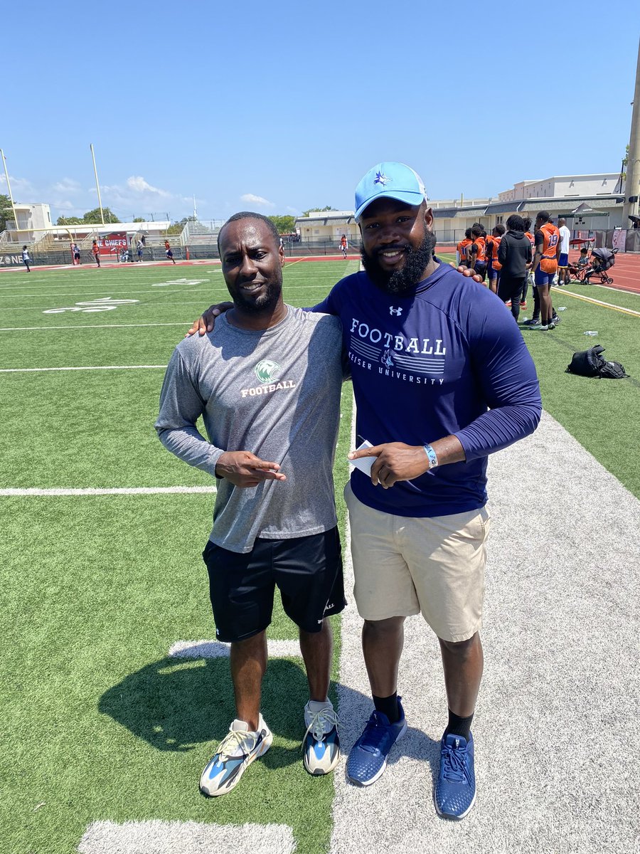 Great seeing @Resean_Bowens today at @Battle4Broward really good addition to @CoachMylesRuss @KeiserFootball
