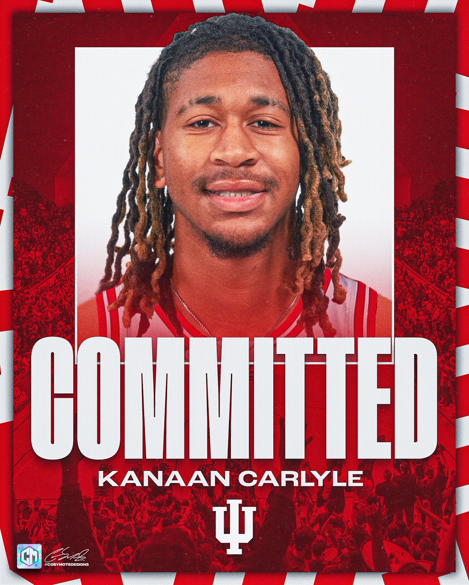 🚨NEWS: Kanaan Carlyle will transfer to Indiana

Carlyle, a top-50 recruit averaged 11.5 points, 2.7 rebounds and 2.5 assists per game last season at Stanford 

Carlyle was the No. 10 prospect in <a href="/TheAthleticCBB/">The Athletic CBB</a> transfer portal rankings

The Hoosiers arguably have one of the best