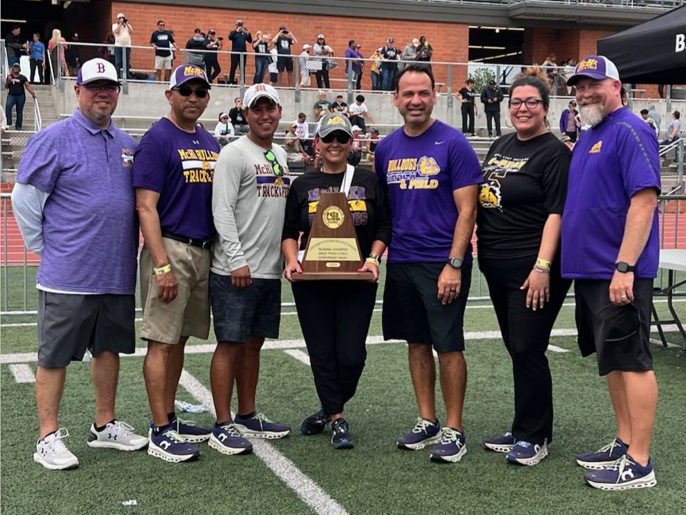 Jorge Villalobos (@jvillalobos000) on Twitter photo Congratulations to the McHi Lady Bulldog Track Team, Girls 5A Region IV Champions! Awesome team effort by everyone and great planning by Head Coach Louie Cantu led to this rare achievement for valley teams. We are McHi!
<a href="/McAllenISD/">McAllen ISD</a> <a href="/McHiPride/">Dr. Albert Canales</a> <a href="/Mchi_Yearbook/">McHiYearbook&News</a> <a href="/lopezjay/">McHi Athletic Pride</a> <a href="/MchiTrack/">mchi_track</a> Congratulations to the McHi Lady Bulldog Track Team, Girls 5A Region IV Champions! Awesome team effort by everyone and great planning by Head Coach Louie Cantu led to this rare achievement for valley teams. We are McHi!
<a href="/McAllenISD/">McAllen ISD</a> <a href="/McHiPride/">Dr. Albert Canales</a> <a href="/Mchi_Yearbook/">McHiYearbook&News</a> <a href="/lopezjay/">McHi Athletic Pride</a> <a href="/MchiTrack/">mchi_track</a>