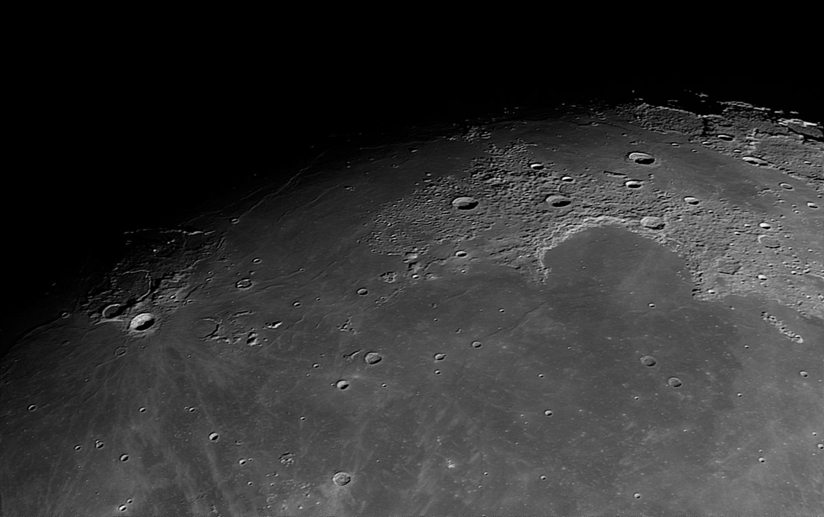 Close views of Saturday's 91% Moon. ZWO FF130 Apo, x4 PowerMate and ASI174mm. @MoonHourSocial #astronomy #astrophotography @ThePhotoHour