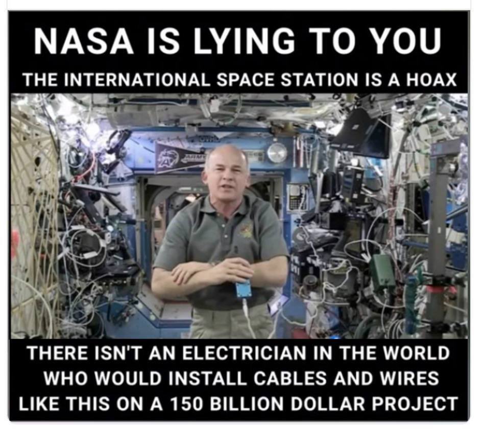 Stop lying to yourself. 
  
Those aren’t experimental setups.
  
#NasaLies #SpaceIsFake #StopTheLies