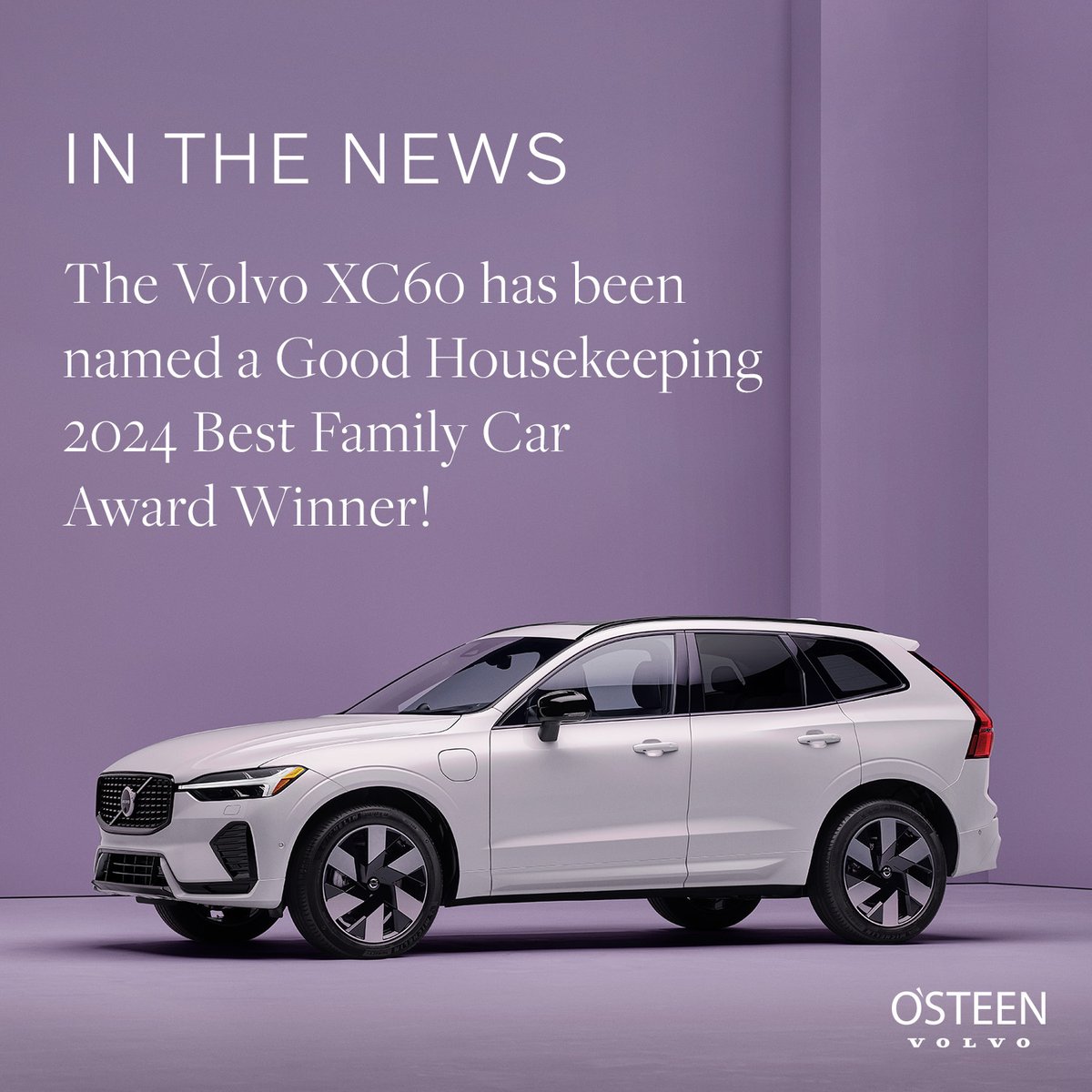 We are excited to share that the Volvo XC60 has been named a Good Housekeeping 2024 Best Family Car Award Winner! 

Read the full story: ow.ly/efnk50Rk9Tj

#VolvoOfJacksonville #VolvoSUV #BestFamilyCar #JacksonvilleFl #JaxFL #FamilyCar