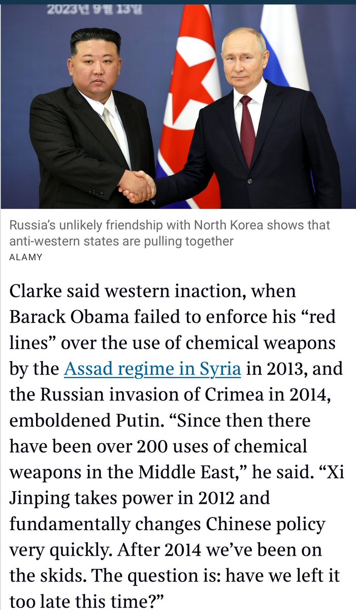 @ShippersUnbound in apocalyptic, @AllisterHeath mood about WW3. Defence expert Michael Clarke: after 2007-8, the West never regained its prestige in the global south thetimes.co.uk/article/4d683d…