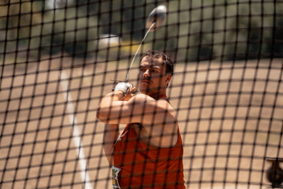 Men's Hammer 🤘 Luke Partridge finishes 16th with a throw of 58.34m (191-5). #FloKnows x #HookEm