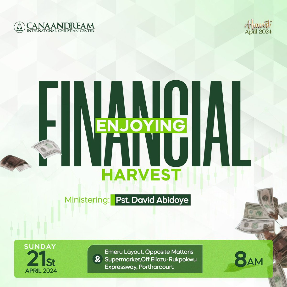 canaandreamicc's tweet photo. Financial harvest is possible and God’s desire for us is to access wealth. 

Join us at 8:00am tomorrow to learn how you can best position yourself for harvest.

We look forward to worshipping with you.

#harvest #financial #BeFreeBeFullBeFine #CanaanDreamICC https://t.co/yV8wGWyhNX