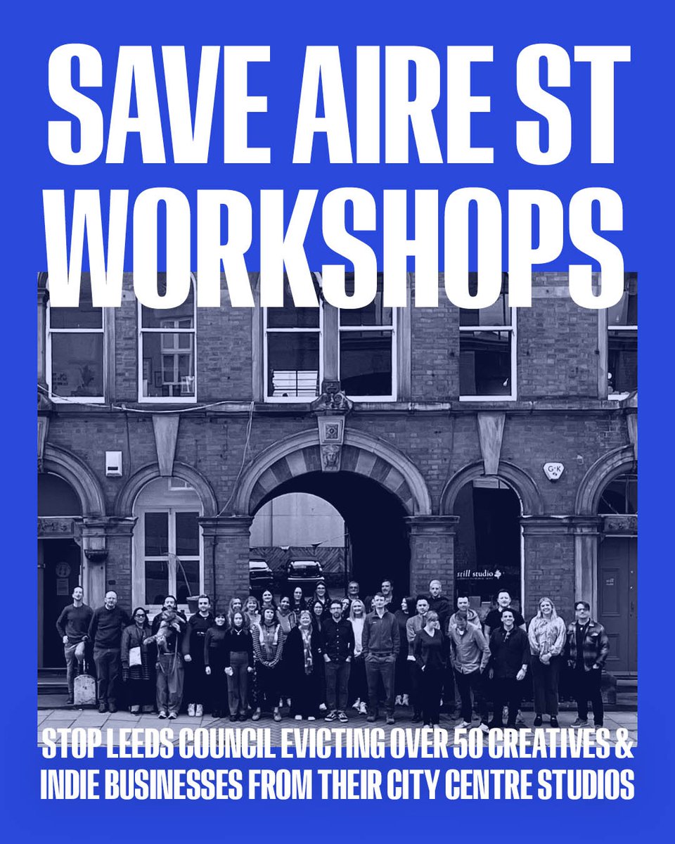 RoseDufton's tweet photo. Please share! My building home to 50+ creative businesses is being sold by Leeds Council with no care for the future of the building or the 150 creatives jobs the building holds.
Sign the petition: https://t.co/1kmcaoNEK4
We want answers! @tomriordan @hilarybennmp @itvcalendar https://t.co/MQUkgXAkY4