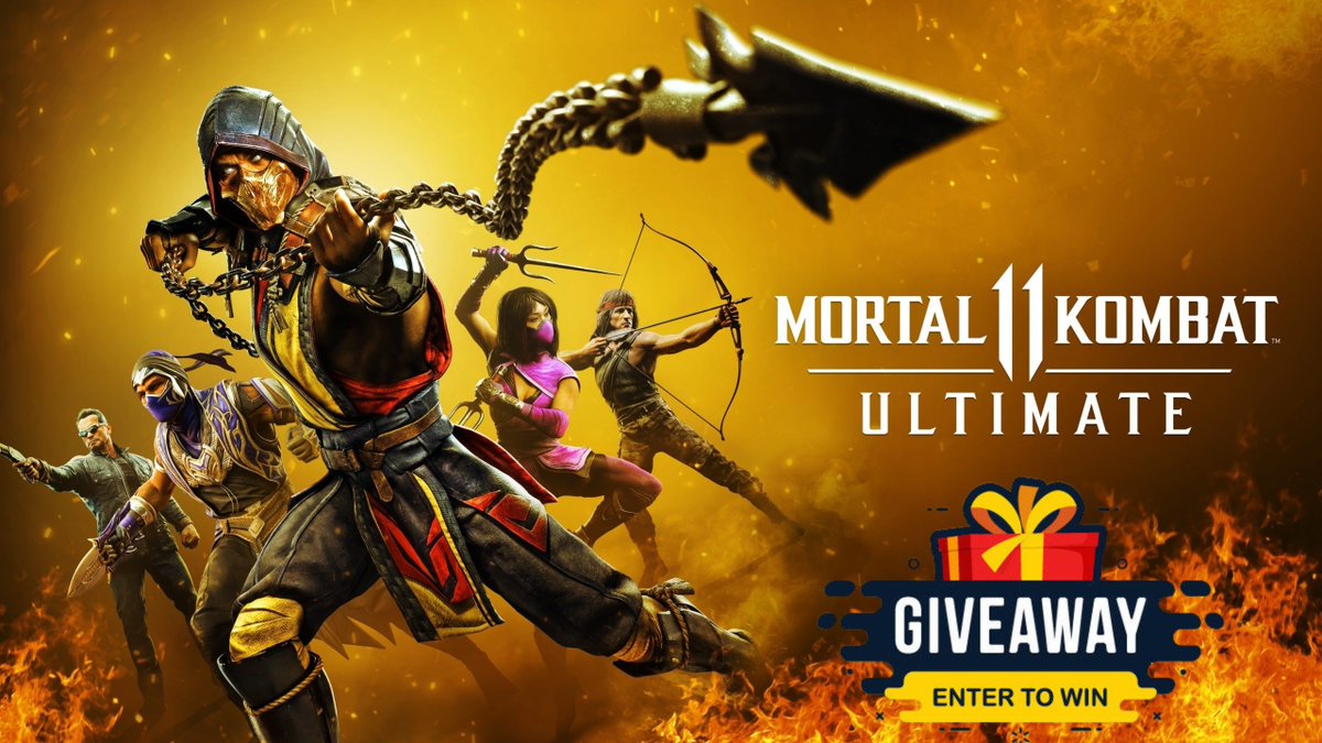 🎁𝗚𝗜𝗩𝗘𝗔𝗪𝗔𝗬 - 'Mortal Kombat 11 Ultimate Edition' Steam Key ($124,96)🎁

How to enter:
✅Follow Me & @DCaptainHawk
☑️Tag Friend +♻️Retweet

📅Giveaway ends on April 24th

📧DM me to sponsor a giveaway like this.
#Giveaway #SteamGame #Steam #FreeSteamKey #FreeGame #SteamKey