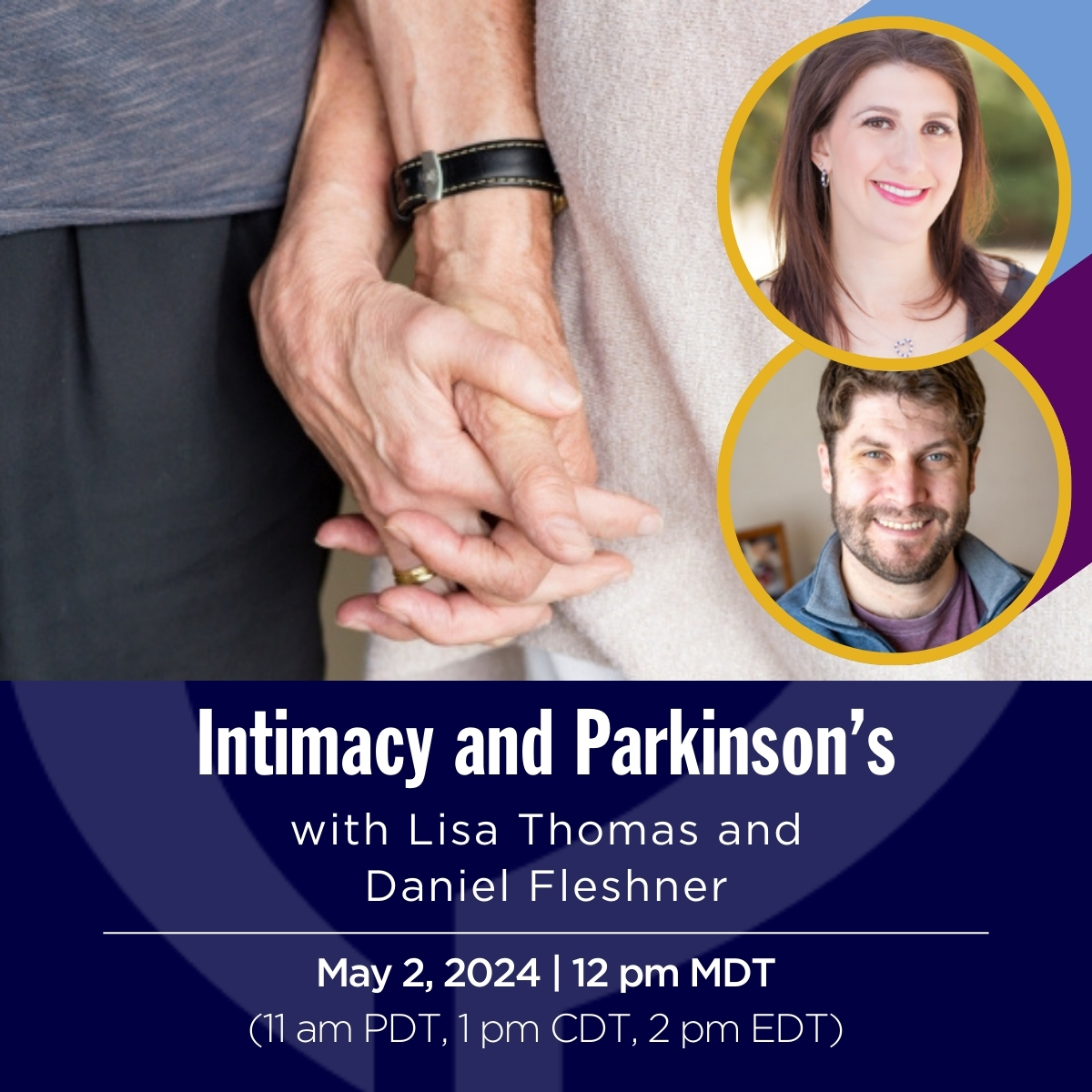 During this #live webinar, Devon Fulford will sit down with Lisa Thomas and Daniel Fleshner. They will discuss #intimacy, sexuality, and relationship dynamics when living with #Parkinsons. Learn more & register: bit.ly/49IpOYj Special thanks: @AmnealPharma & @MTPA_US