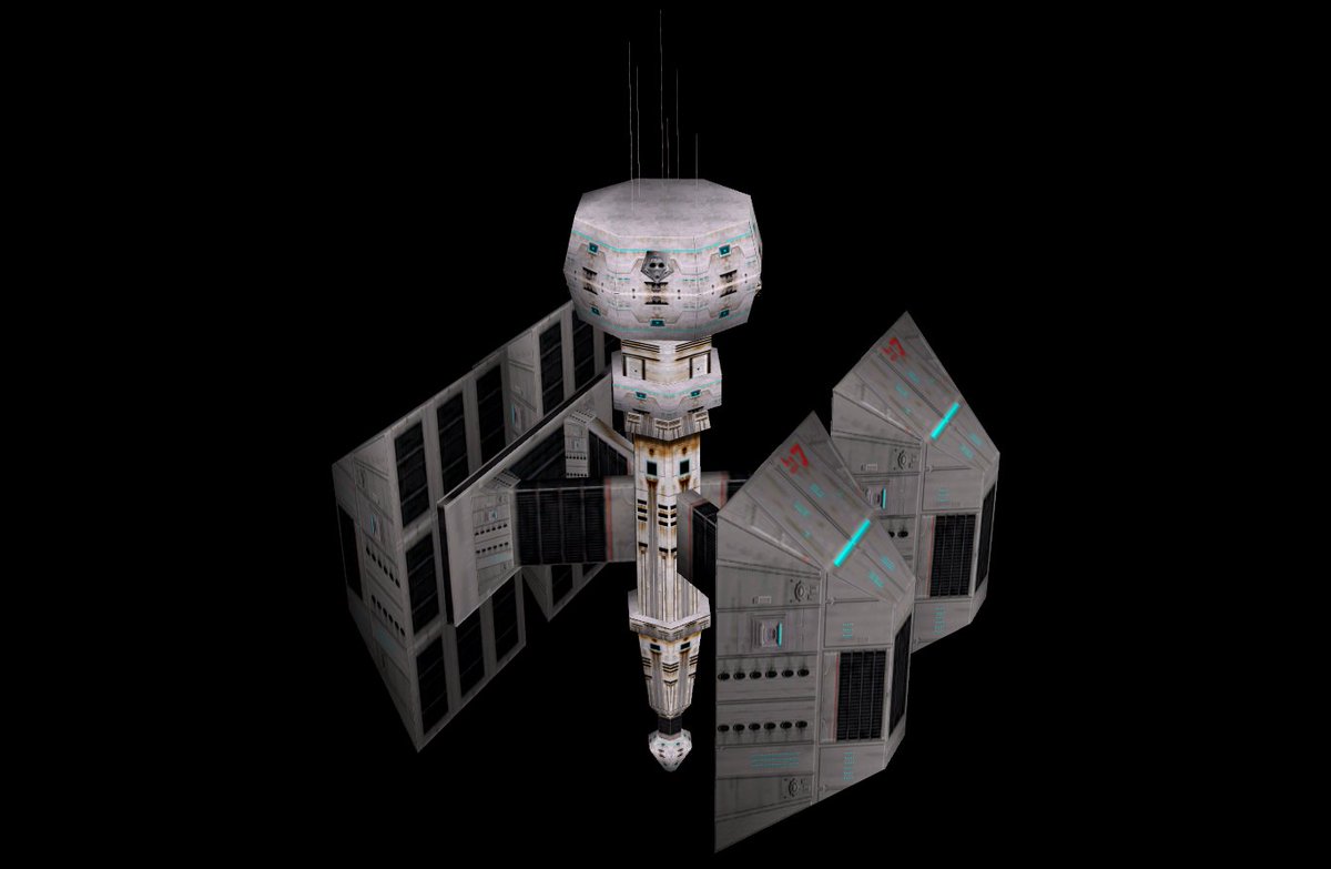 And textured version from X-Wing vs TIE Fighter game named Deep Space Manufacturing Facility.

#xwing #tiefighter #starwars #lucasarts #lucasfilmgames #pcgaming #retrogaming #retrogames #retrogamer #dosgaming #dosgames