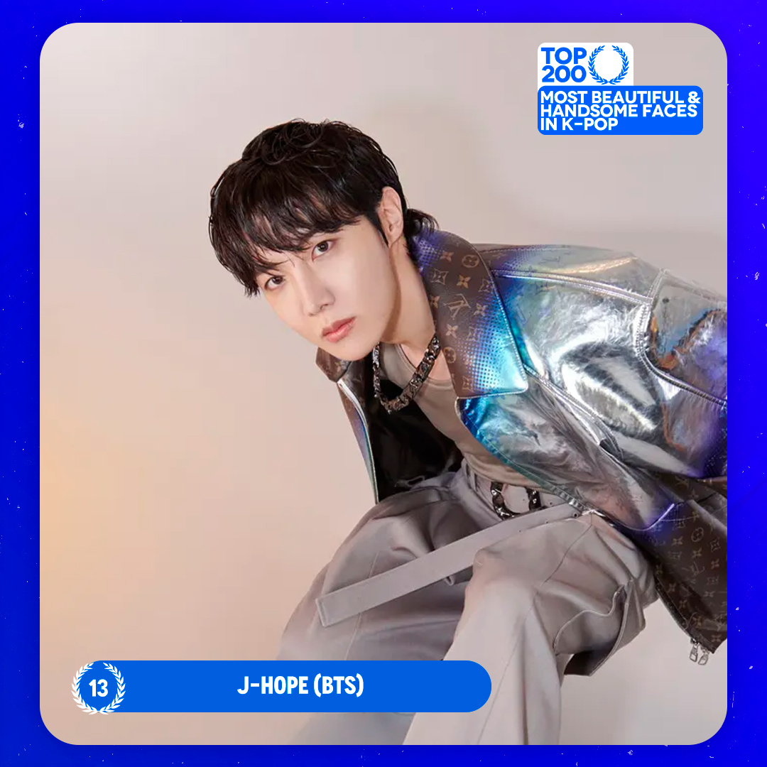 TOP100KPOP's tweet photo. TOP 200 – Most Beautiful/Handsome Faces in K-POP

#13 J-HOPE (#BTS)

Congratulations! 🎉 https://t.co/a3cHwfGVos