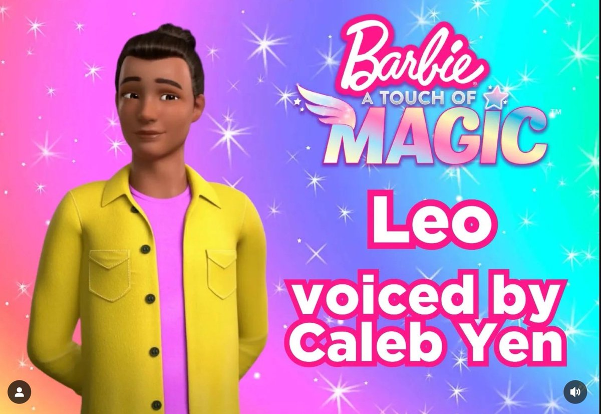 'The new kids should form an alliance, right? Unless you wanna skip class an' get a coffee~' I voice the mysterious Leo in season 2 of Barbie: A Touch of Magic!! He's waay cooler than me and may or not have a secreeeet. You can catch the new episodes on @Netflix!