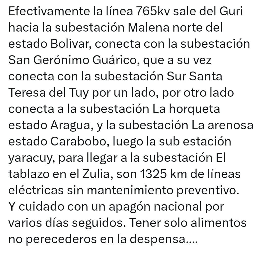 Camarada @TarekWiliamSaab pendiente y vista ¿El líder negativo del Tren de las Sanciones Miguel Otero Silva, está anunciando otro acto terrorista en contra del pueblo? La Central Hidroeléctrica del Guri no ha colapsado.