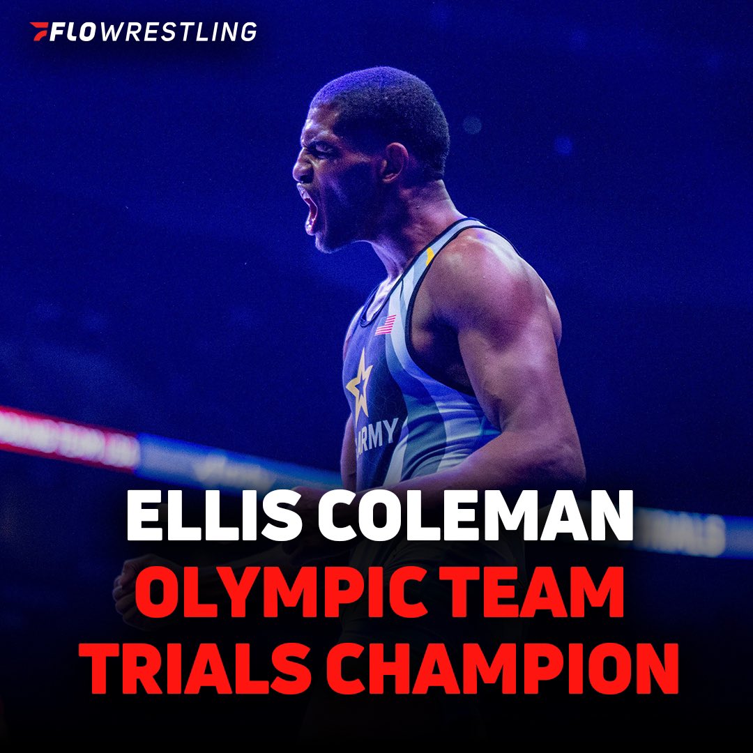 Ellis Coleman is an Olympic Trials champion. He defeats Alejandro Sancho in match three to win the Greco-Roman 67-kilogram series. Coleman will compete May 9-10 in Istanbul at the World Olympic Games Qualifier in attempt to secure his spot in the 2024 Olympics.