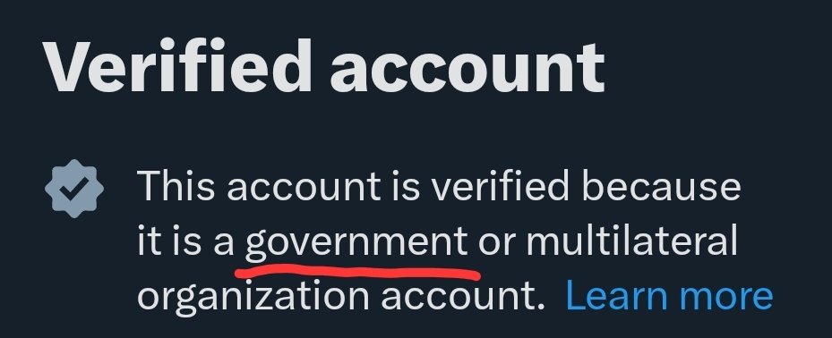 Oh hi @eSafetyOffice 👋 Got another Twitter enforcement for you. This user is marked as 'govt employee' but is no longer in Govt. It's causing fear & distress to those who lost loved ones from his unsafe and deadly COVID policies. Please ensure @elonmusk removes this tag ASAP.