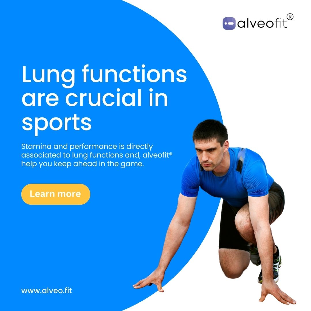 Unlock your full potential in sports with alveofit®! Optimize lung function for peak stamina and performance. Stay ahead of the game with every breath. #SportsPerformance #LungHealth #alveofit