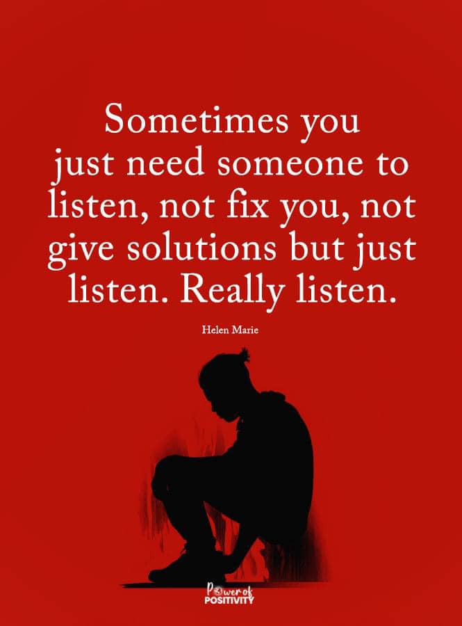 Take the time and have a chat! #solutions #strategy #technique #listen #useyourvoice