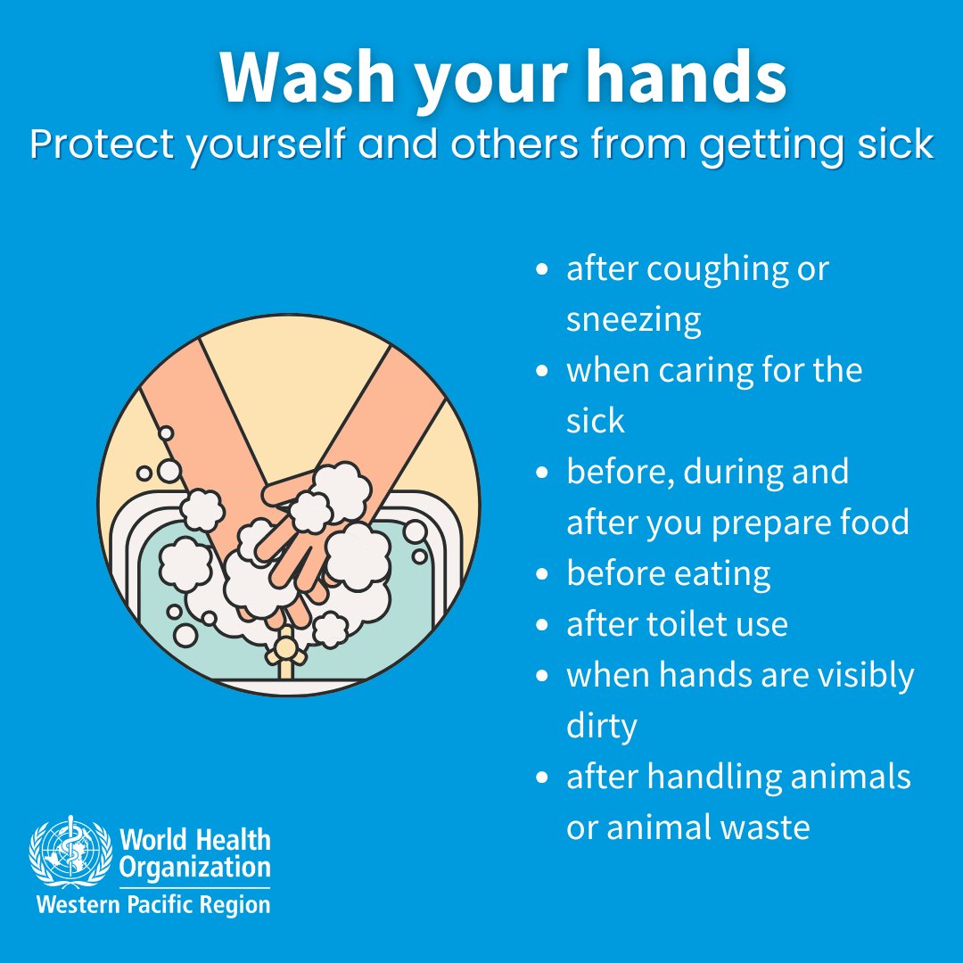 When should you #WashYourHands? 🙌

Help protect yourself and others from getting sick by washing your hands with soap and running water for at least 40 seconds, or using alcohol-based hand rub.