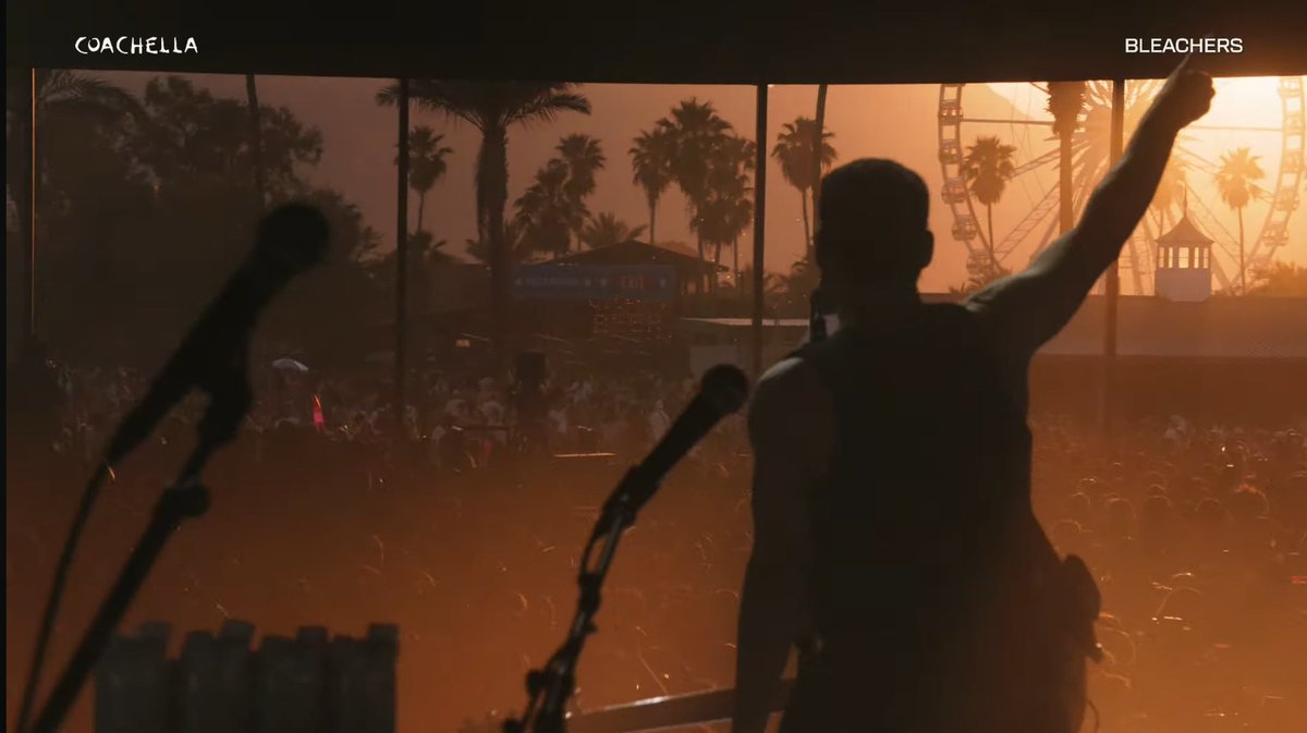 bleachers coachella weekend two at golden hour i don’t think i’ve ever seen anything more beautiful