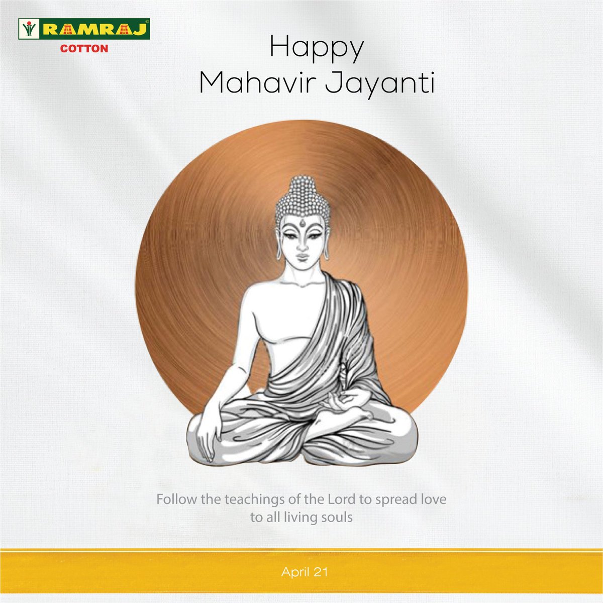 Ramrajofficial's tweet photo. Let's celebrate the teachings of Lord Mahavir and strive for a world filled with kindness and love. Happy Mahavir Jayanti!

#MahavirJayanti #LordMahavir #DevotionAndStrength #Ramraj https://t.co/IpmqNXr9zM