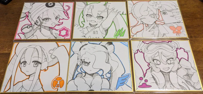 受付締切まで1週間きりました!
結構おはよう色紙のフライングが多くてびっくりしています!
通常ミニ色紙は今回一般頒布ないと思うので欲しい方は是非リクエストを!

(画像は過去頒布分の色紙です。形式などは変更になる可能性もあるのでご留意ください。) 