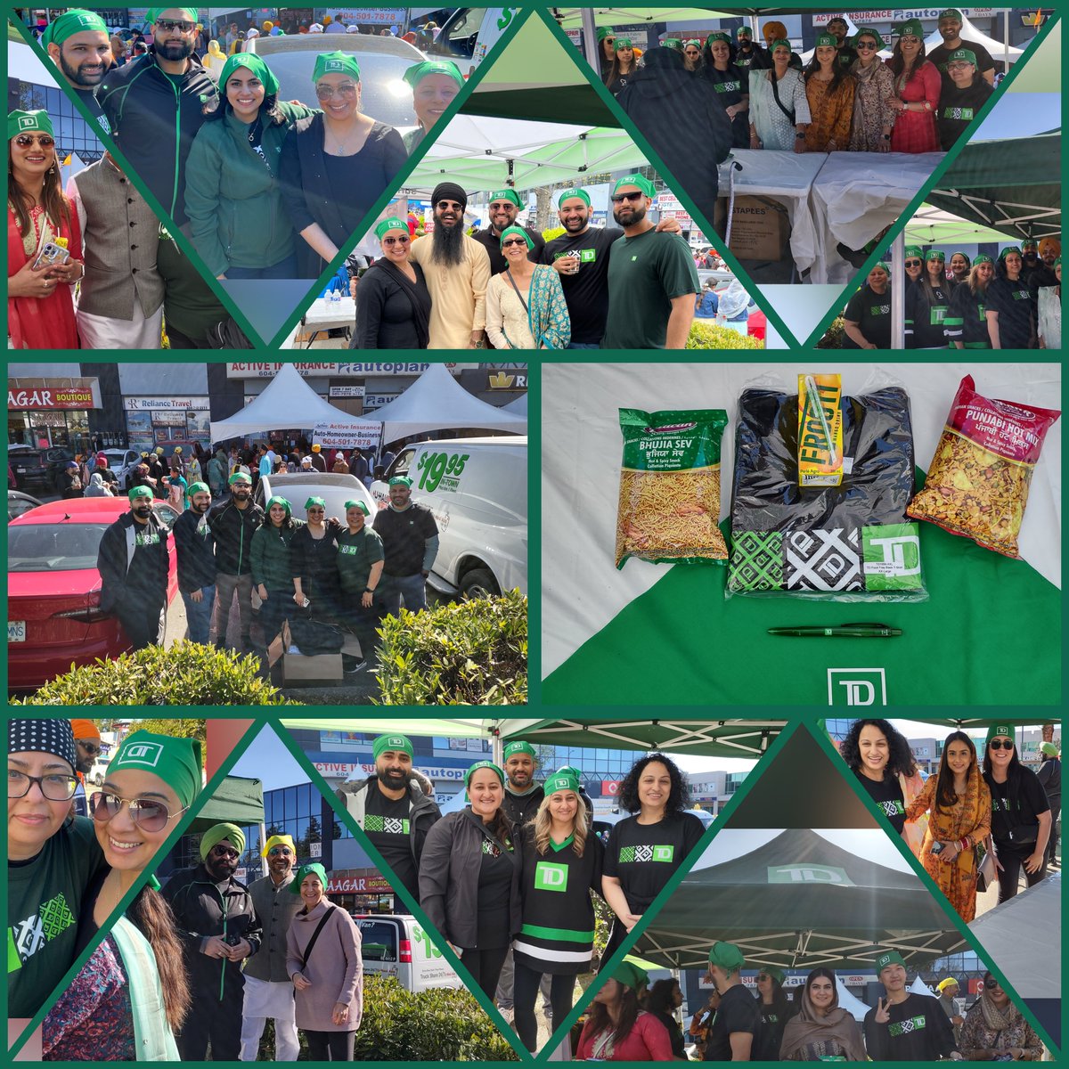 Amazing day of celebration at the Surrey Vaisakhi Nagar Kirtan. Had a great time today! Connected with so many customers and colleagues. 💚 Honorable BC Premier, David Eby came by our TD booth to connect with our volunteers. 💚🙏#HappyVaisakhi