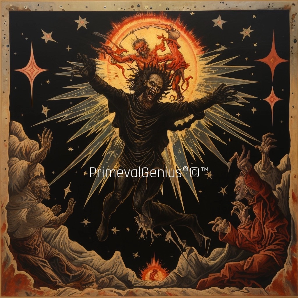 PrimevalGenius's tweet photo. Titled”Somebody Help Get This Thing TF Off Of Me!!”😂🔥 and For Pricing\Purchase🌊 #greatworks #artforsale #fineart #artbuff #pristineart #canvasart #unity #genius #originalart #wallscience #codeddecor #museum #mystic #framedpoetry #holyzeal #iwanttobuythisartwork #lolart https://t.co/WZaFeFiRkz