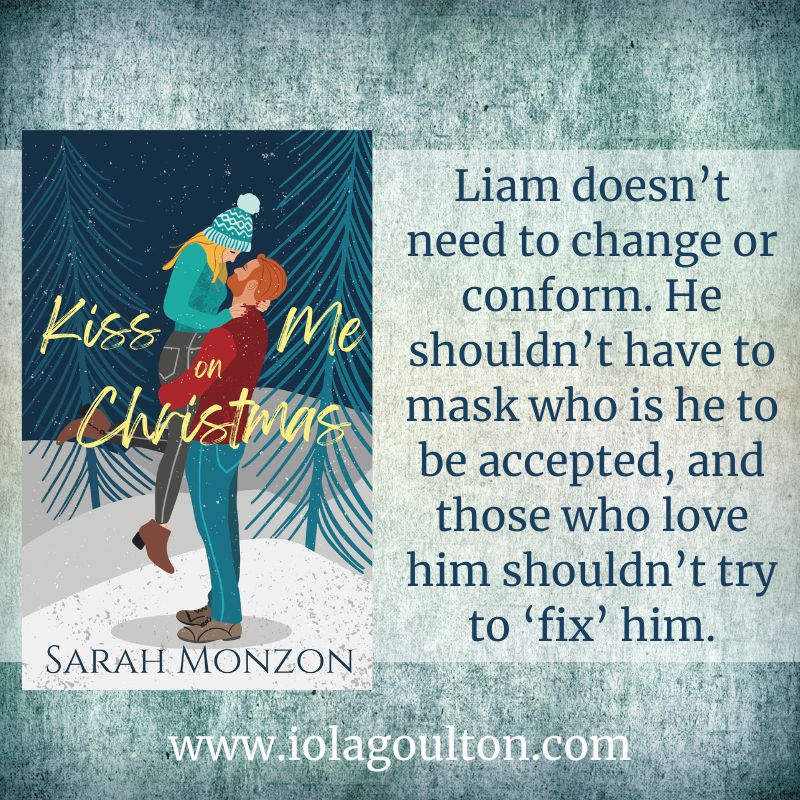 Kiss Me on Christmas by Sarah Monzon is a fun Hallmark-esque romance with a fascinating neurodiverse character #BookReview #ChristianRomance iolagoulton.com/kiss-me-on-chr…