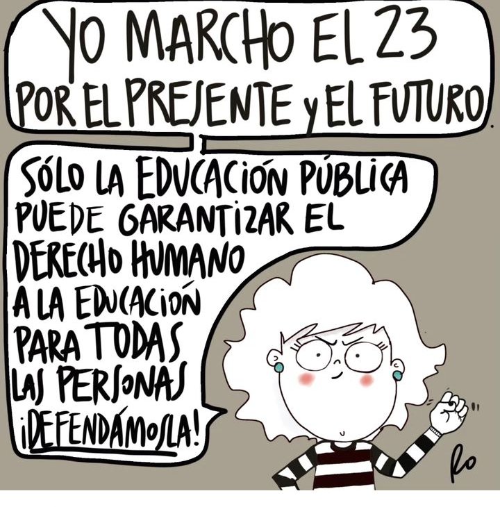 #SalvemosLaUniversidad 
Quieren silenciar el futuro de los chicos y chicas!!
#23ATodosALasCalles