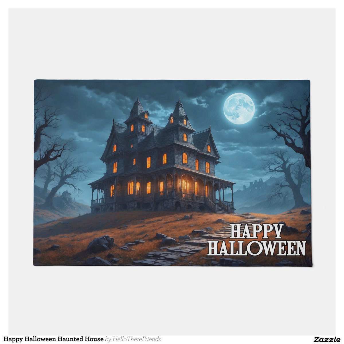 Happy Halloween Haunted House Doormat→zazzle.com/z/68164m4t?rf=…

#WelcomeMat #WelcomeDoormat #HappyHalloween #Halloween2024 #TrickOrTreat #HauntedHouse #HomeDecor #HolidayDecor #Zazzlemade