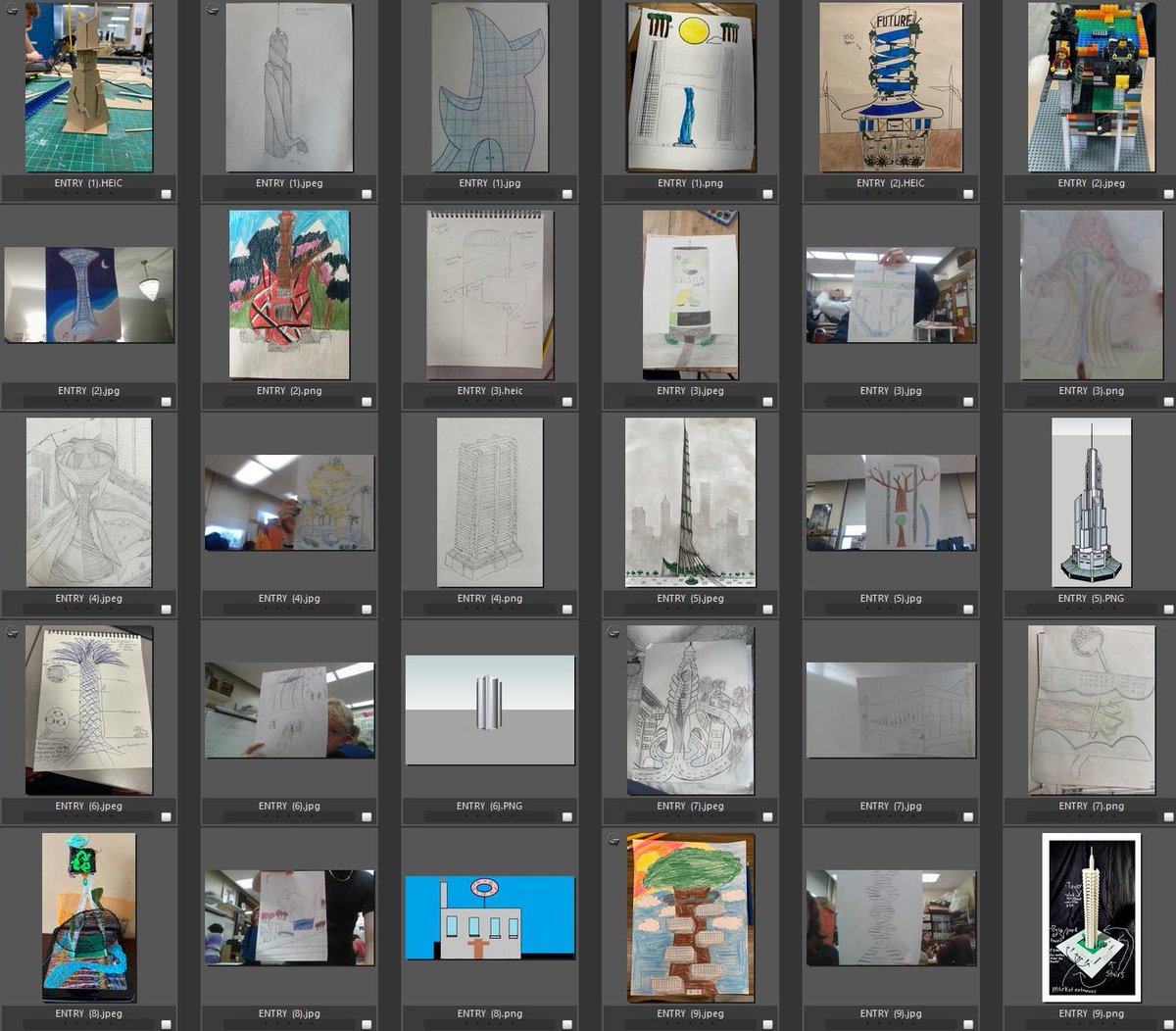 WOW! Almost 100 entries for the #NJArchWeek24 #Tower0fTommorow #Design Challenge by the <a href="/AIANJ/">AIA New Jersey #AIANJ</a> #K12 Committee. This activity was developed by #JosephEDavidAIA for <a href="/AIANational/">AIA</a>  #architectureweek, inviting students to explore architecture and design! Check back for the winners!