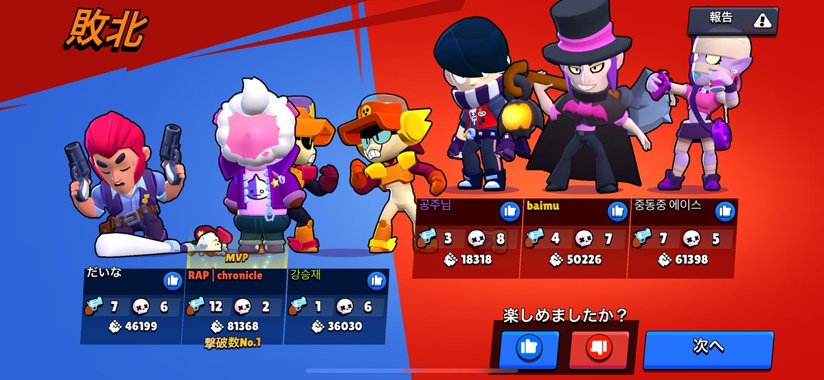 ひさしぶりにやったらきもいのばっか