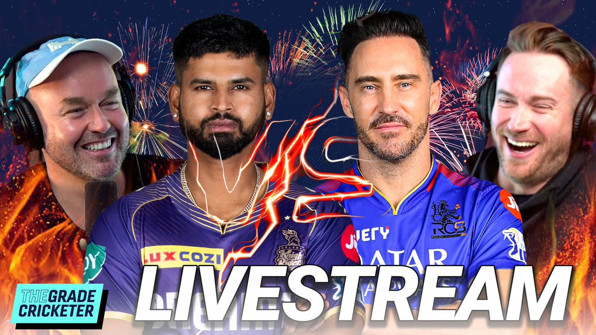 LIVE TODAY ON TGC YOUTUBE ***—> KKR v RCB <—*** - Live scores and our commentary - Reviewing the insanity of DC v SRH - Tattoo promises - Milk drinking umpires - And answering all (some) of your questions Join us for the 1st ball.