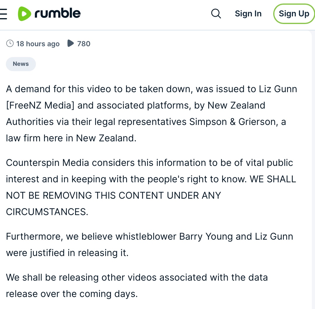 Former @TeWhatuOra employee Barry Young stole personal health information of at least 12000 NZ’ers. Pandemic grifters are now holding an event in Avalon Park, Lower Hutt where they’re releasing more stolen info. Young, Gunn and Kelvyn Alp continue to defy online take down orders.