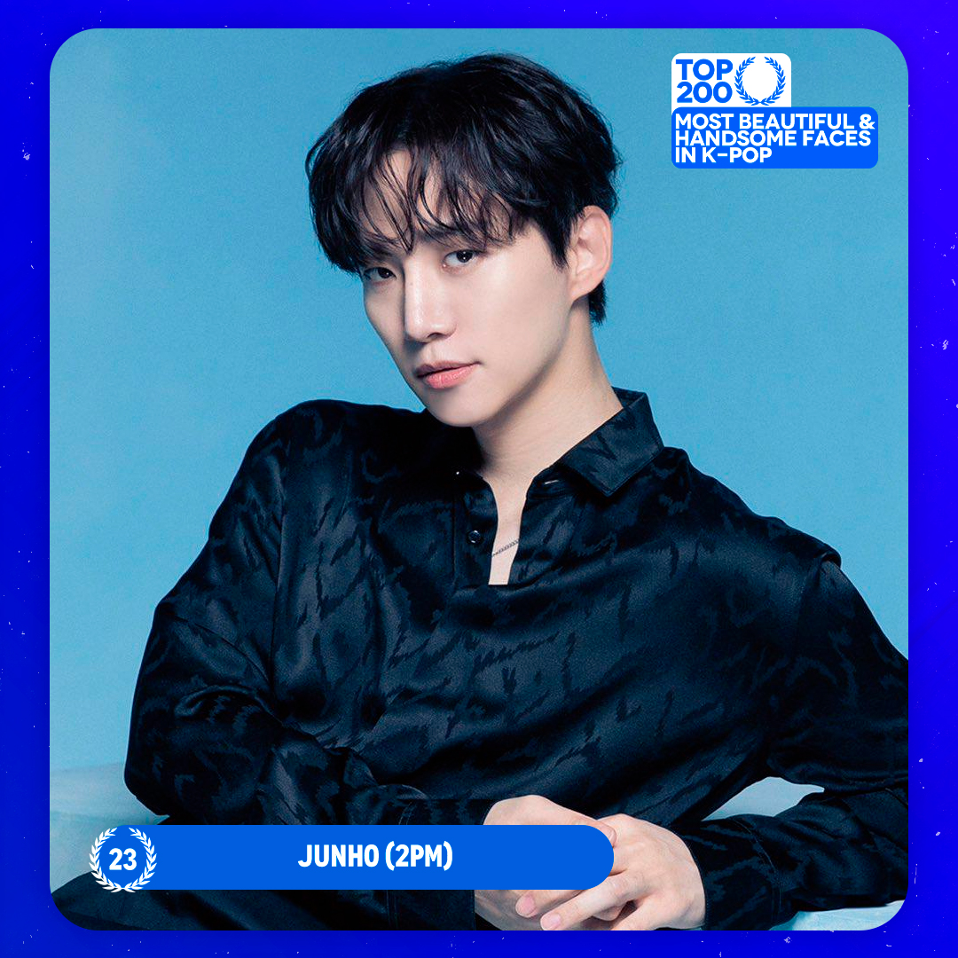 TOP 200 – Most Beautiful/Handsome Faces in K-POP #23 JUNHO (#2PM) Congratulations! 🎉
