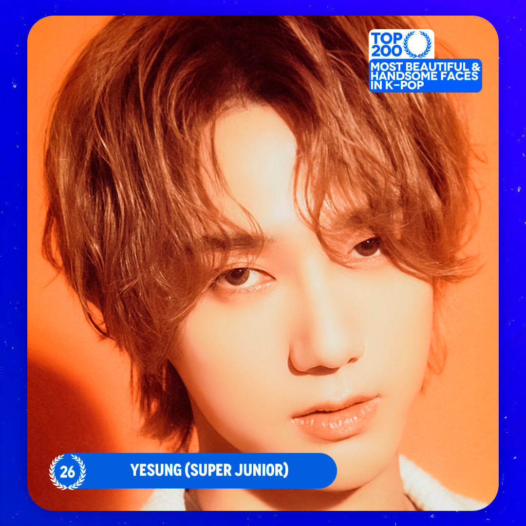 TOP100KPOP's tweet photo. TOP 200 – Most Beautiful/Handsome Faces in K-POP

#26 YESUNG (#SUPERJUNIOR)

Congratulations! 🎉 https://t.co/wyNK1lHxsY