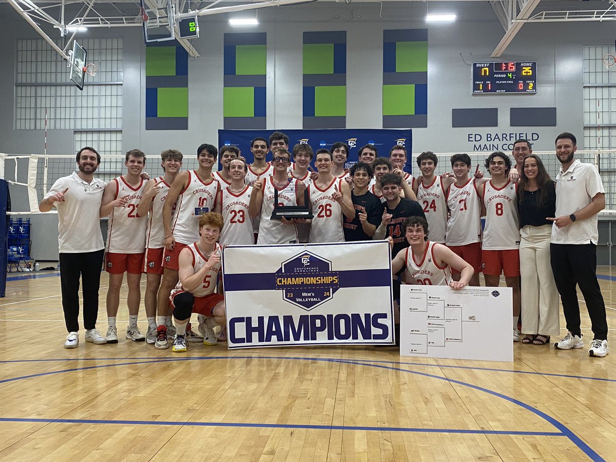 MandyJarz's tweet photo. Zeke’s volleyball team won the Conference Carolinas Championship tonight!! They will be heading to Long Beach, California for the NCAA Mens Volleyball Tournament!! There is a ton of talent on this team and they are so fun to watch! Go Belmont Abbey Crusaders!! https://t.co/1gC2BFFi6B