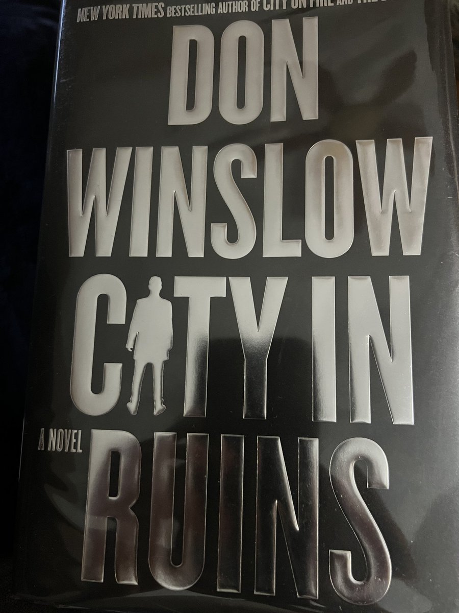 And so it begins . . . Over 1/3 the way through first day. Excited to finish but hesitant knowing it’s @donwinslow last book. #CityInRuins
