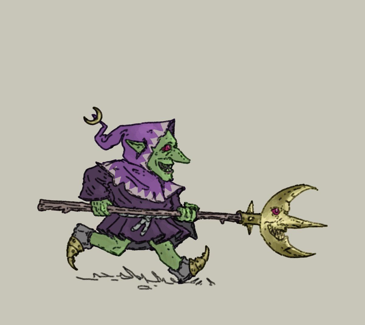 Running goblin doodle