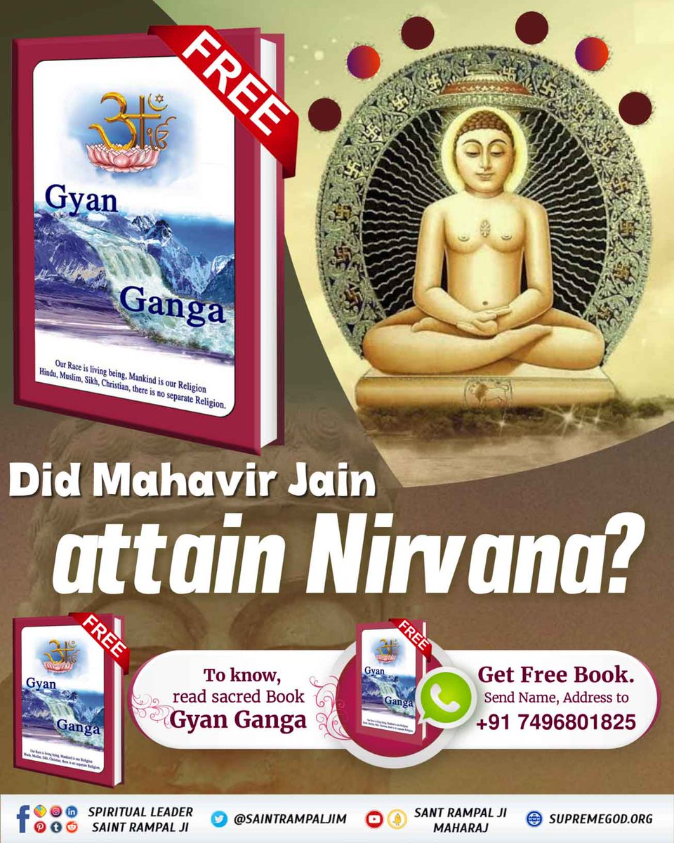 #FactsAndBeliefsOfJainism Mahavir Swami didn't attain salvation as he didn't follow Spiritual texts as shown by the book #Aao_JainDharm_Ko_Jaanein.