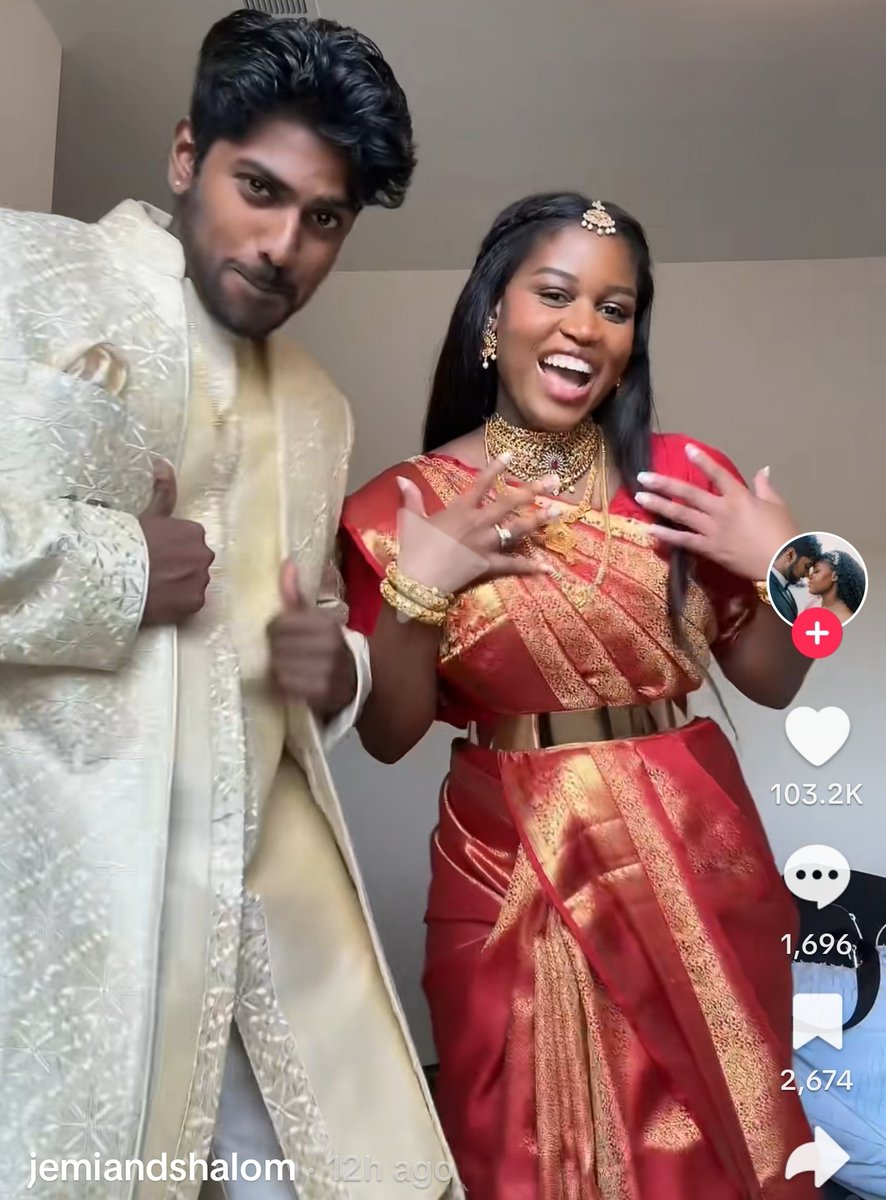 Anyway, here they go. They had two weddings, in Tamil tradition and Congolese tradition.