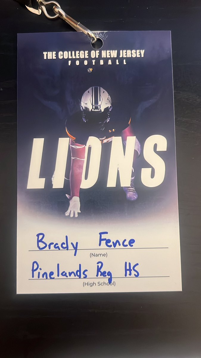 BradyFence's tweet photo. Had a great time learning about TCNJ football and what the campus has to offer.  Thank you @CJendryaszek and @TCNJfootball for the invite. https://t.co/KhycQIv6Qy