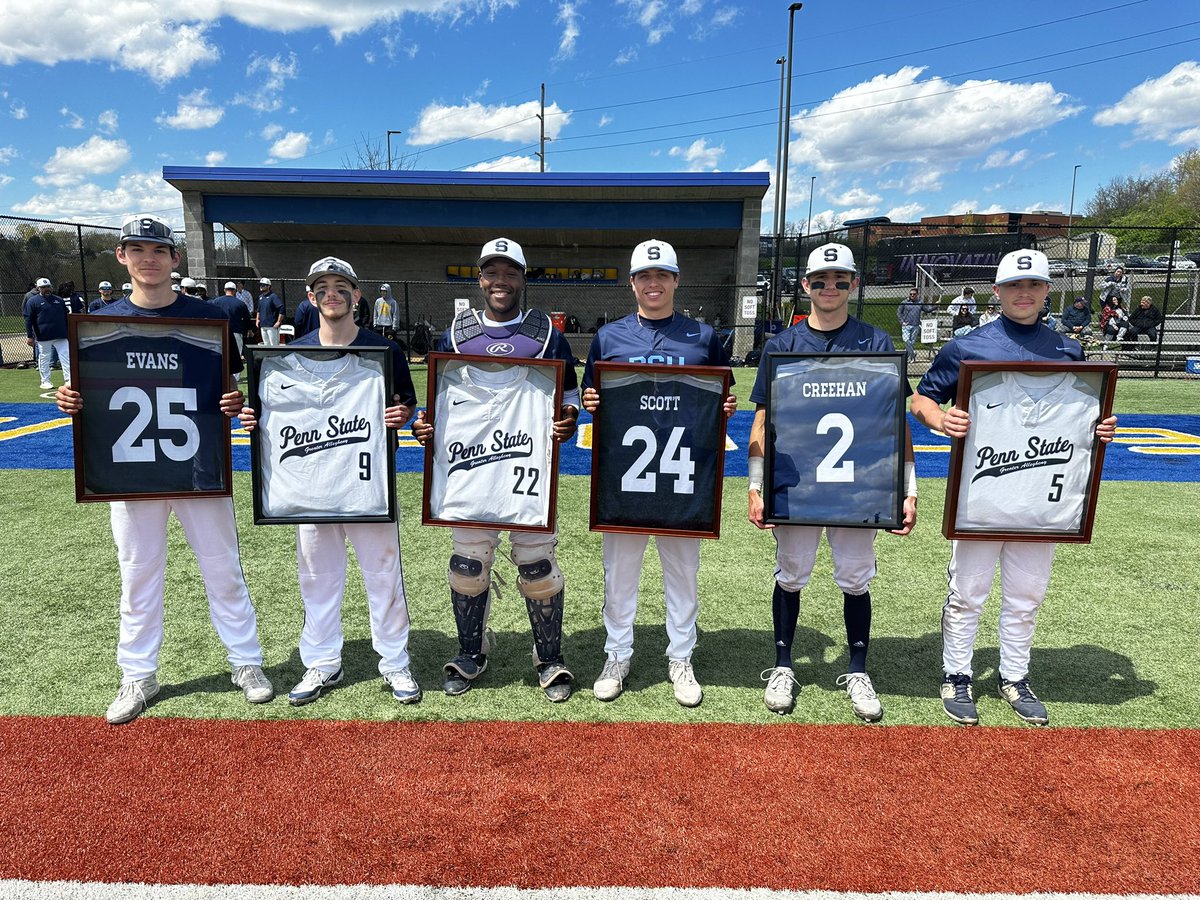 Thanks to my seniors for giving their all, on and off the field. What great college careers. Nate Evans, Justin Scheibner, Calvin Alexander, Gino Scott, Brent Creehan and Brian Woods. #WeAre <a href="/psugaathletics/">Penn State Greater Allegheny Athletics</a> #UnfinishedBusiness #Playoffs