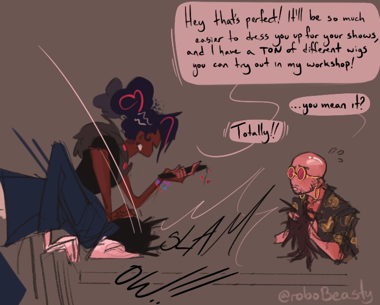 roboBeasty's tweet photo. An anon demanded I turn my mullet #HazbinHotelValentino bald, and WELL. HERE HE IS. #VEES https://t.co/assHk7zwLq