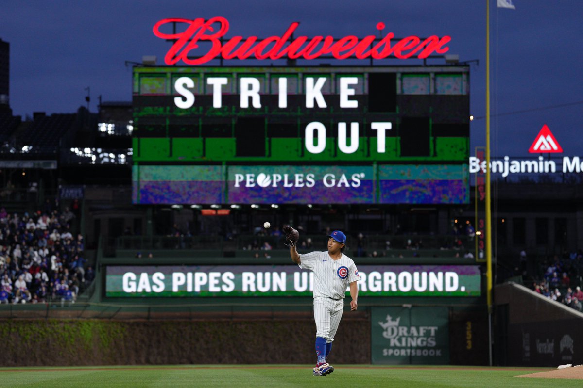 Imanaga did not allow an earned run in 18.1 consecutive innings to begin his career, the third-longest stretch by a Cubs starting pitcher to begin his career since 1901 🔥